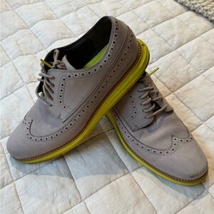 Men's Cole Haan Original Grand Gray Wingtip Golf Shoes